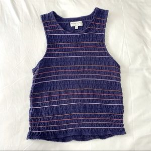 MADEWELL TEXTURE & THREAD SMOCKED TANK